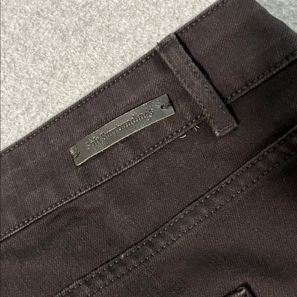 Soft Surroundings Black Jeans 22W Skinny Ankle Minimalist Capsule Comfort